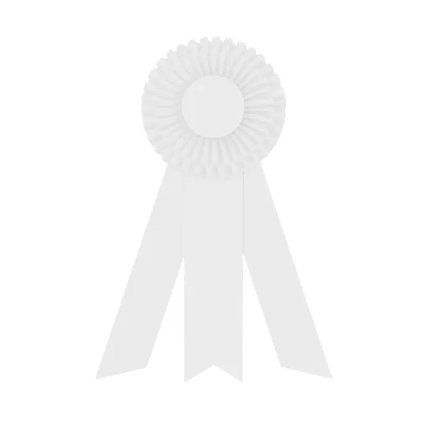 Rosette with 3 streamers, 2" middle dovetail and 1 5/8" sides... from ASI 93520 Ventura Inc