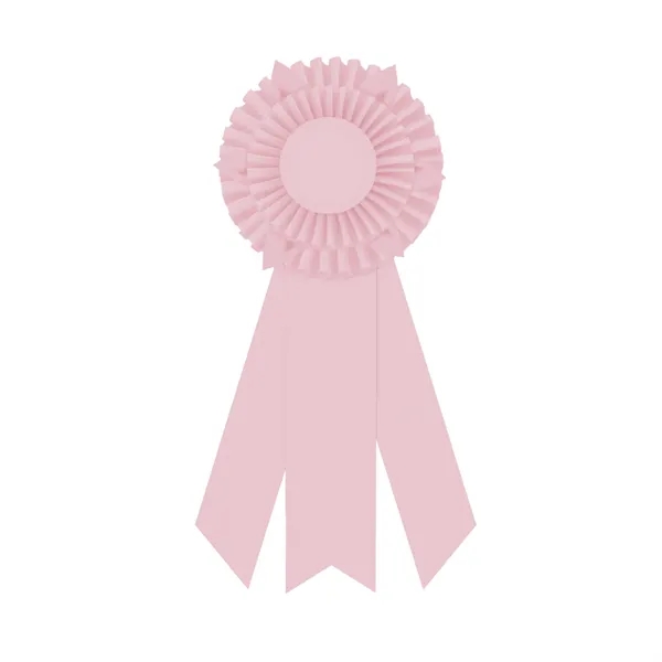 Rosette with 3 streamers, 2" middle dovetail and 1 5/8" sides... from ASI 93520 Ventura Inc