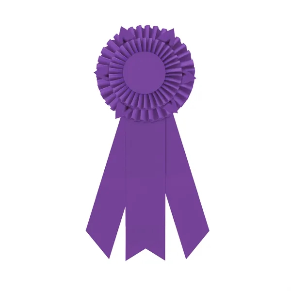 Rosette with 3 streamers, 2" middle dovetail and 1 5/8" sides... from ASI 93520 Ventura Inc