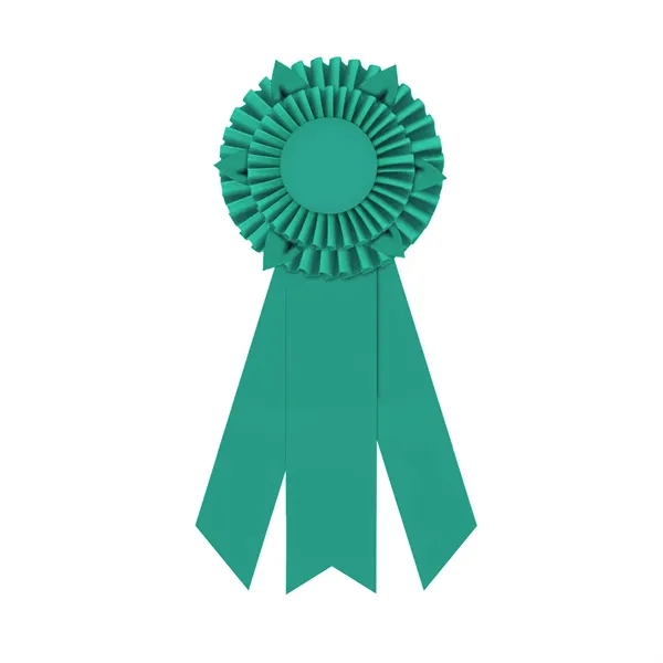 Rosette with 3 streamers, 2" middle dovetail and 1 5/8" sides... from ASI 93520 Ventura Inc