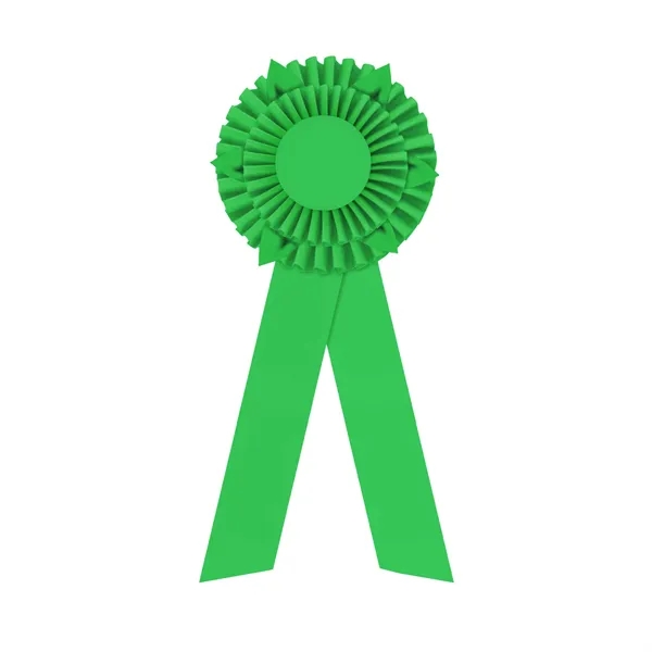 Rosette with two streamers 1 5/8" angled, 12" total length.... from ASI 93520 Ventura Inc