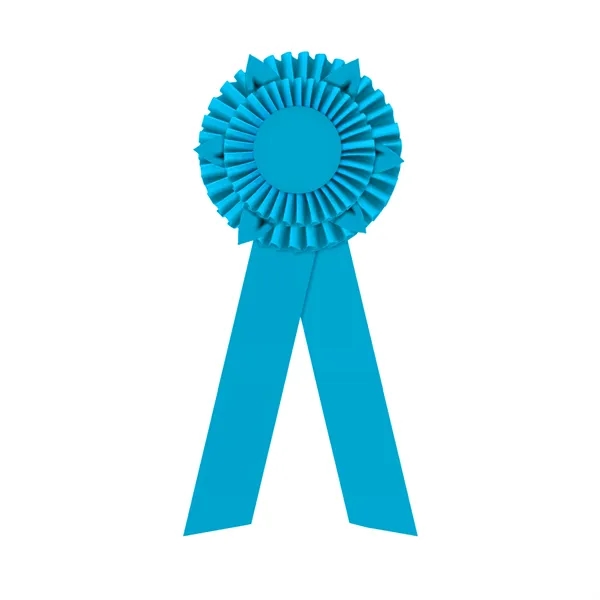 Rosette with two streamers 1 5/8" angled, 12" total length.... from ASI 93520 Ventura Inc