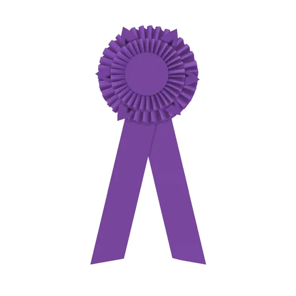 Rosette with two streamers 1 5/8" angled, 12" total length.... from ASI 93520 Ventura Inc