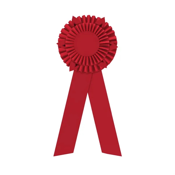 Rosette with two streamers 1 5/8" angled, 12" total length.... from ASI 93520 Ventura Inc