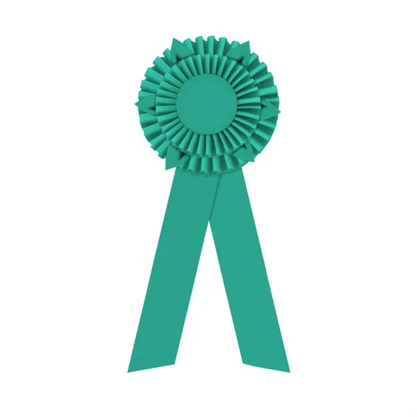 Rosette with two streamers 1 5/8" angled, 12" total length.... from ASI 93520 Ventura Inc