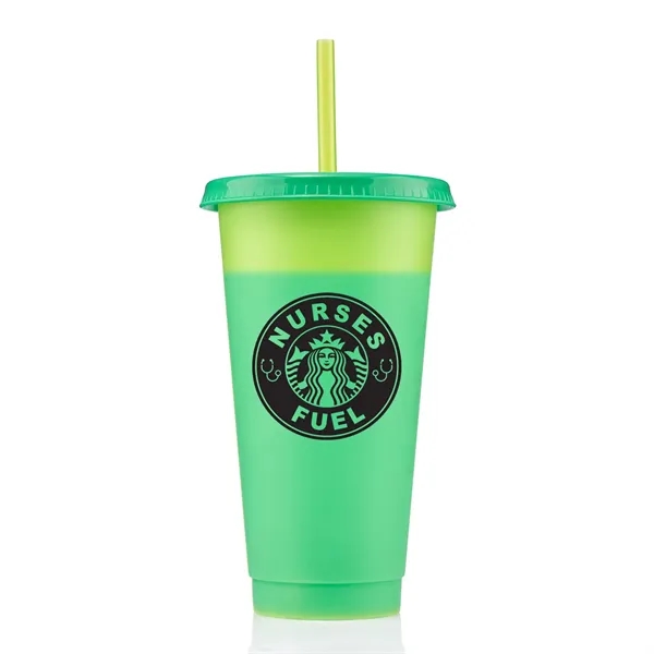 24 ounce polypropylene color-changing tumbler with lid and straw,... from ASI 57800 Gordon Sinclair / Gordon Sinclair®