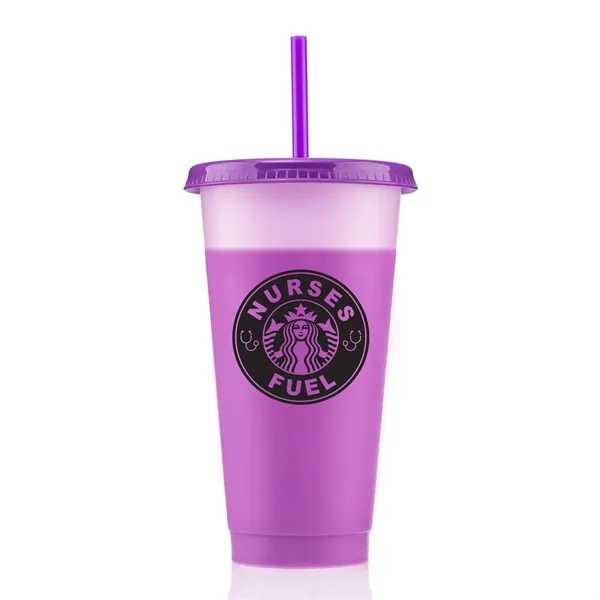 24 ounce polypropylene color-changing tumbler with lid and straw,... from ASI 57800 Gordon Sinclair / Gordon Sinclair®