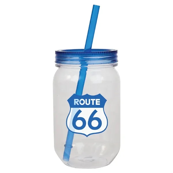 Liberty 24 oz Mason Jar Style BPA Free Acrylic Tumbler.... from ASI 46755 Cosmo Promos