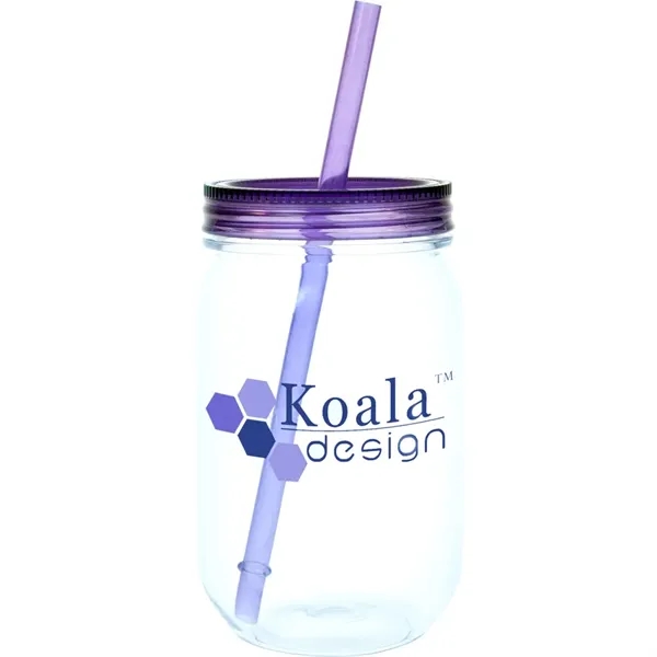 Liberty 24 oz Mason Jar Style BPA Free Acrylic Tumbler.... from ASI 46755 Cosmo Promos
