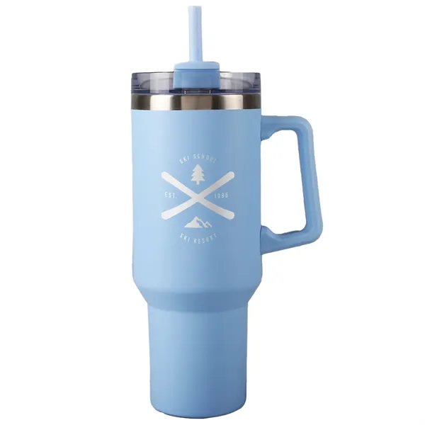 A 40 oz stainless steel tumbler, with copper-lined, double-wall vacuum insulation... from ASI 61966 HPG / Best Promotions USA