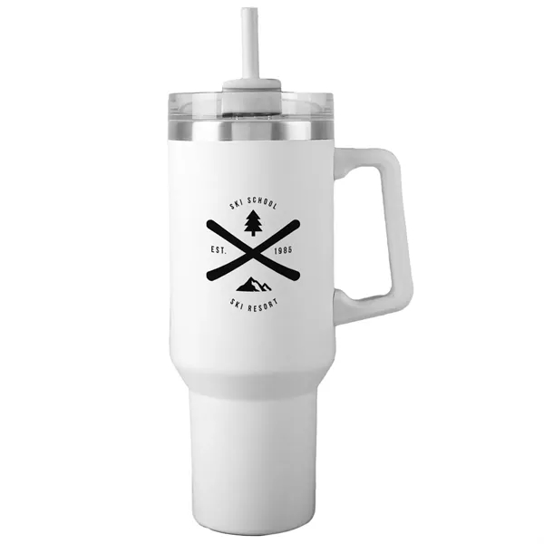 A 40 oz stainless steel tumbler, with copper-lined, double-wall vacuum insulation... from ASI 61966 HPG / Best Promotions USA