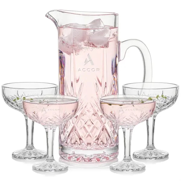 Brinkley Pitcher & Cocktail Coupes Set... from ASI 84592 St Regis Group
