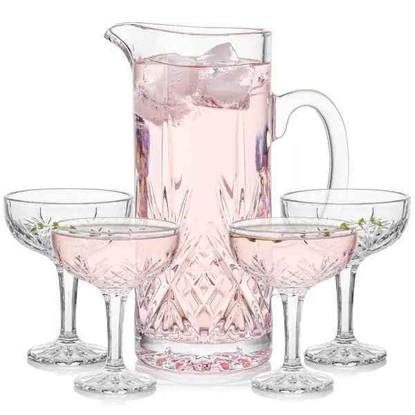 Brinkley Pitcher & Cocktail Coupes Set... from ASI 84592 St Regis Group