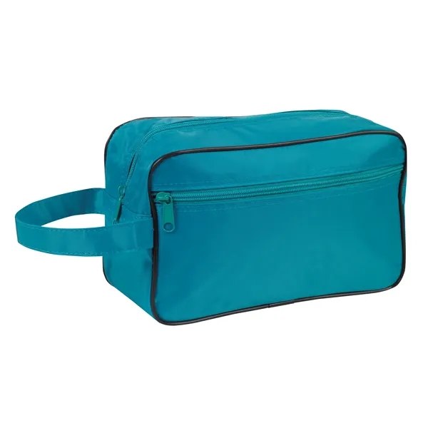 Travel toiletry bag, 70 Denier nylon, zippered main body compartment.... from ASI 40515 BILD Enterprises LLC / Ben-Line