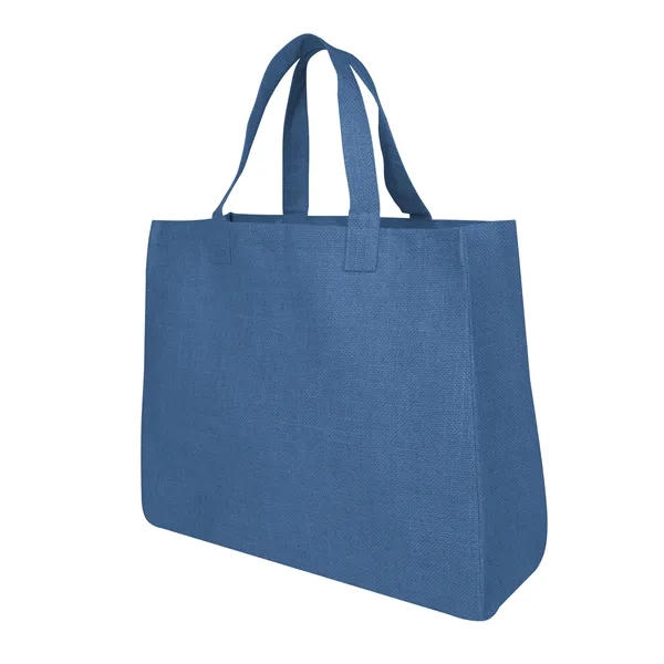 7" x 14" x 17" laminated jute tote bag with 7"... from ASI 61125 Hit Promotional Products / Hit®