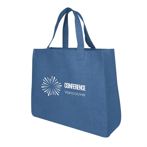 7" x 14" x 17" laminated jute tote bag with 7"... from ASI 61125 Hit Promotional Products / Hit®