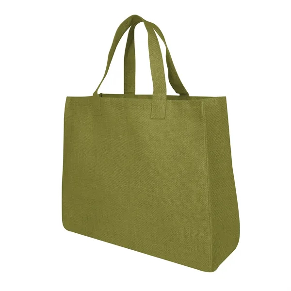 7" x 14" x 17" laminated jute tote bag with 7"... from ASI 61125 Hit Promotional Products / Hit®