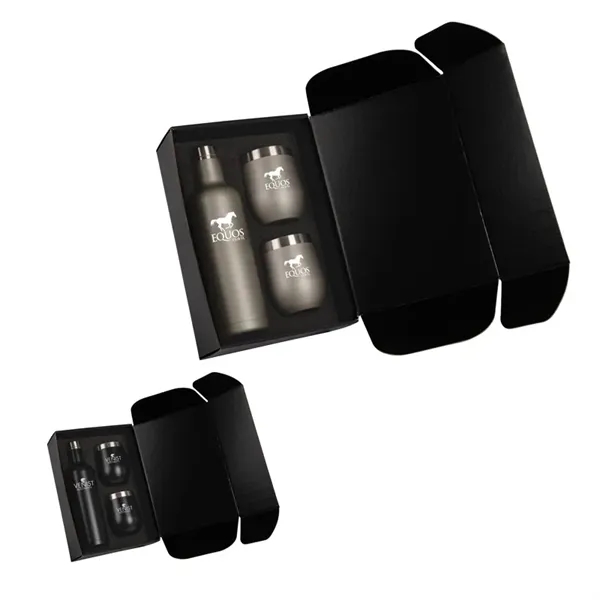 Bliss gift set with stainless steel 750ml bottle and pair of... from ASI 67866 Logomark/Valumark