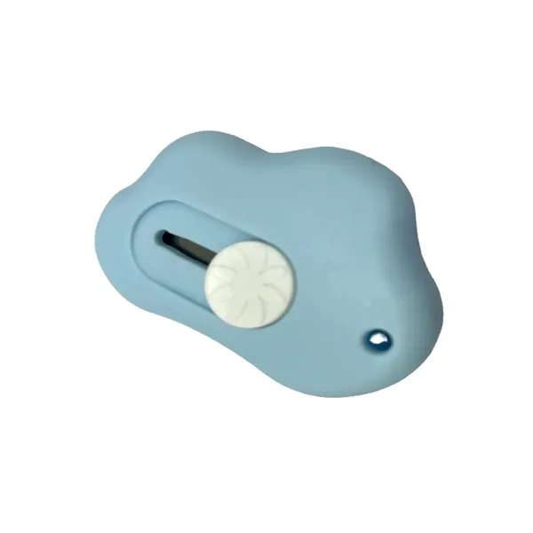 Cloud style paper cutter utility knife plus 1C1P silkscreen imprint plus... from ASI 37218 Athena Promo (tm)