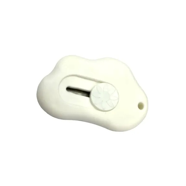 Cloud style paper cutter utility knife plus 1C1P silkscreen imprint plus... from ASI 37218 Athena Promo (tm)