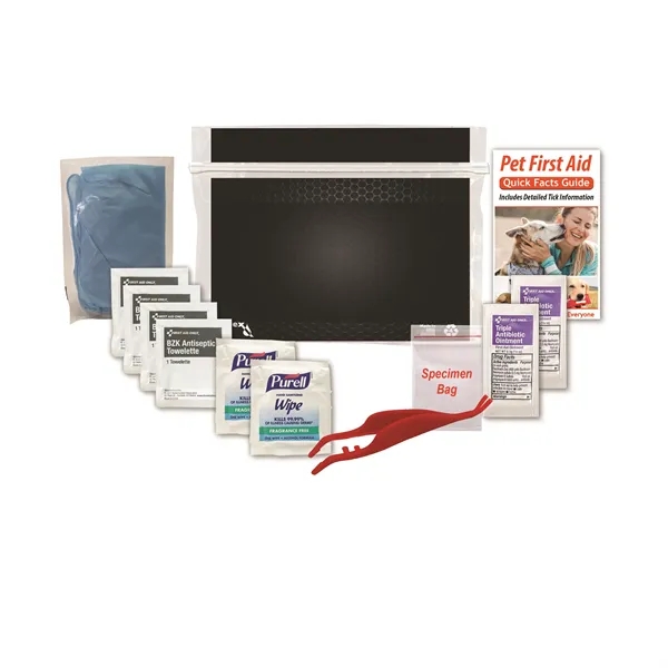 Pet first aid kit with a first aid guide, tick tool,... from ASI 84514 Safety Made
