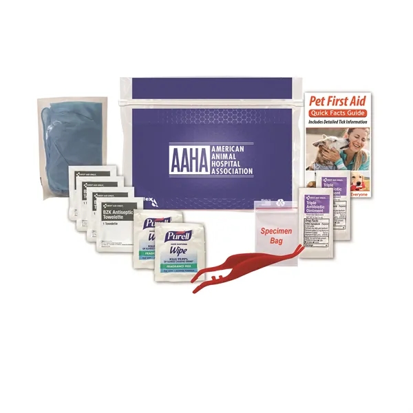 Pet first aid kit with a first aid guide, tick tool,... from ASI 84514 Safety Made