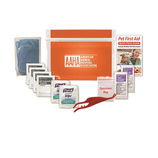 Pet first aid kit with a first aid guide, tick tool,... from ASI 84514 Safety Made