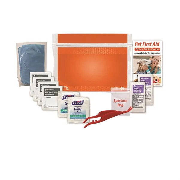 Pet first aid kit with a first aid guide, tick tool,... from ASI 84514 Safety Made