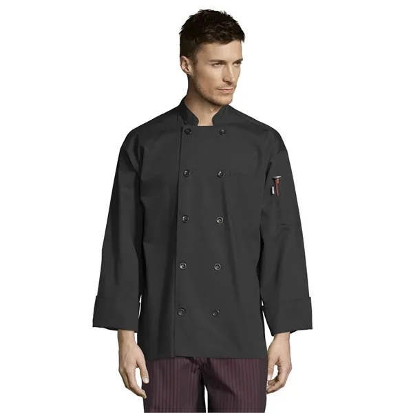 Uncommon Threads Unisex Classic Poplin Chef Coat - Colors... from ASI 86018 Scrub Authority / Uniform Stores