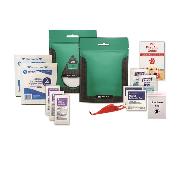 Pet first aid kit with a tick tool.... from ASI 84514 Safety Made