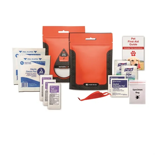 Pet first aid kit with a tick tool.... from ASI 84514 Safety Made