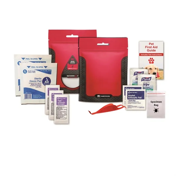 Pet first aid kit with a tick tool.... from ASI 84514 Safety Made