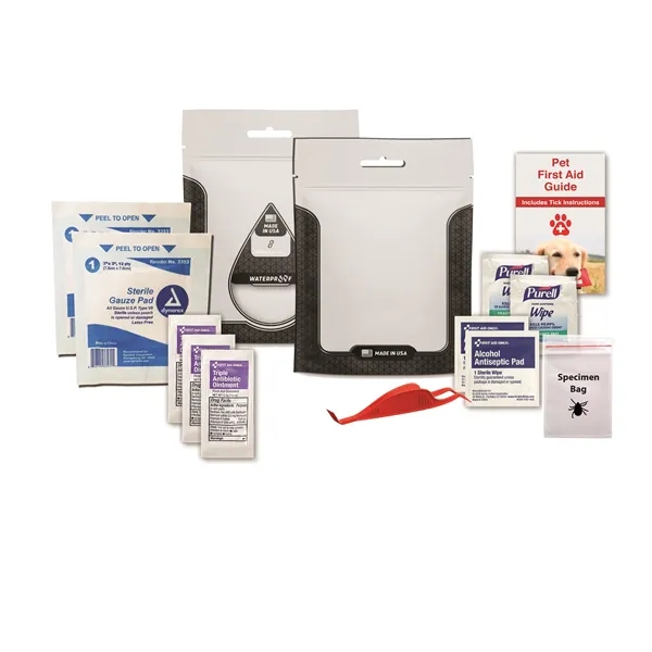 Pet first aid kit with a tick tool.... from ASI 84514 Safety Made