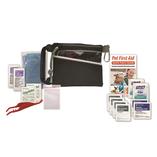 Pet safety kit with a first aid guide, tweezers, and a... from ASI 84514 Safety Made
