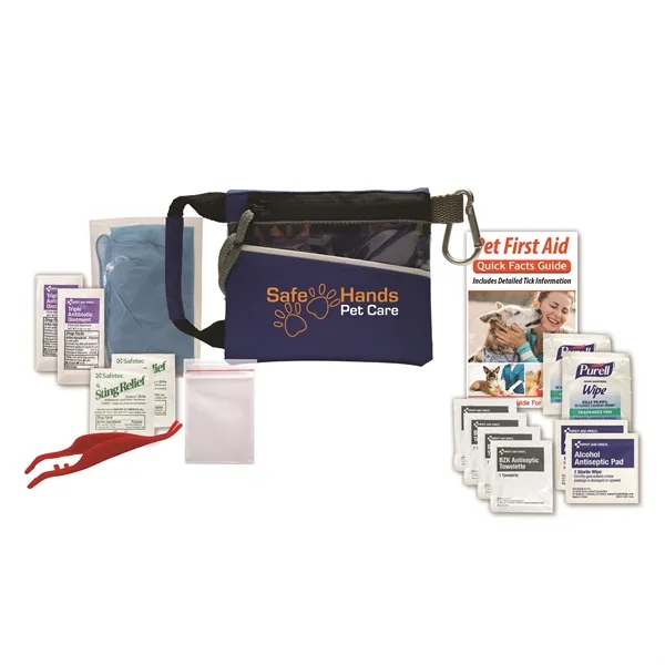 Pet safety kit with a first aid guide, tweezers, and a... from ASI 84514 Safety Made