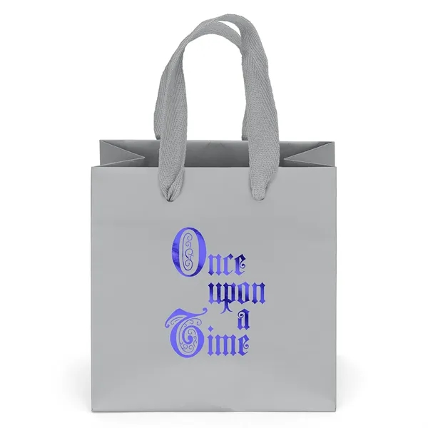 Premium-weight matte-laminated bag with woven handles and fold-over top.... from ASI 37940 Bag Makers Inc