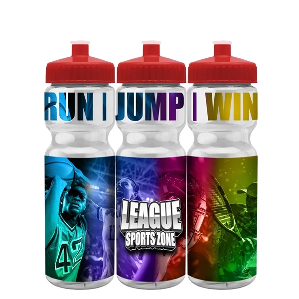 28 oz Transparent Sports Bottle with push pull lid.... from ASI 55990 Garyline