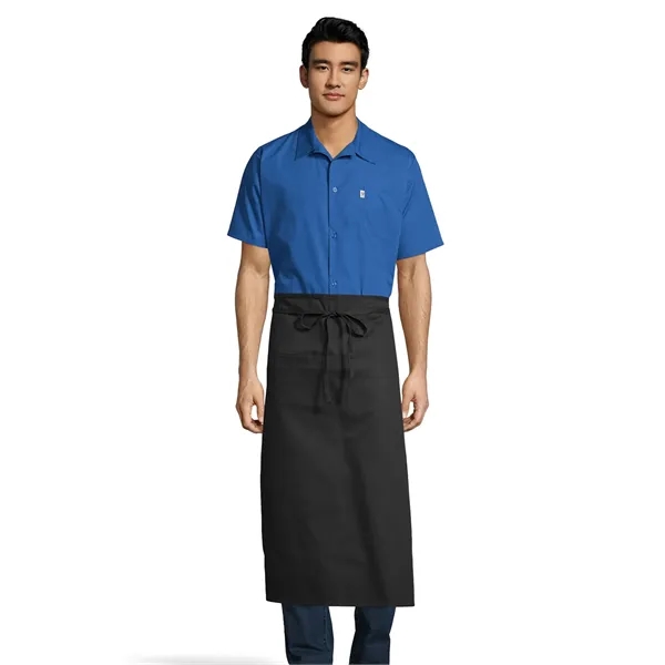 Uncommon Threads Unisex Inset Pocket Bistro Apron - White... from ASI 86018 Scrub Authority / Uniform Stores