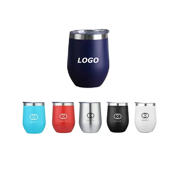 Double wall vacuum insulated stainless steel tumbler with 12 oz. capacity... from ASI 37218 Athena Promo (tm)