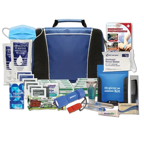 9" x 7" first aid kit with a flashlight, food bar,... from ASI 84514 Safety Made