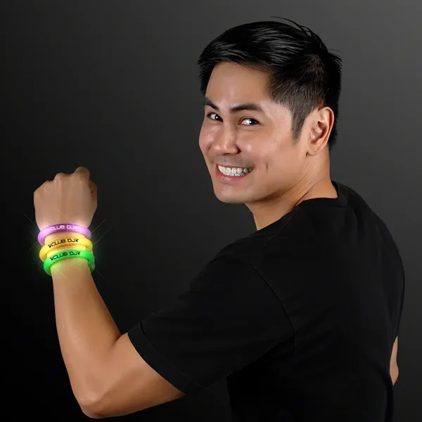 Blank or imprinted. LED Flash Tube Bracelets... from ASI 34194 ALightPromos / Alight Promotional Products