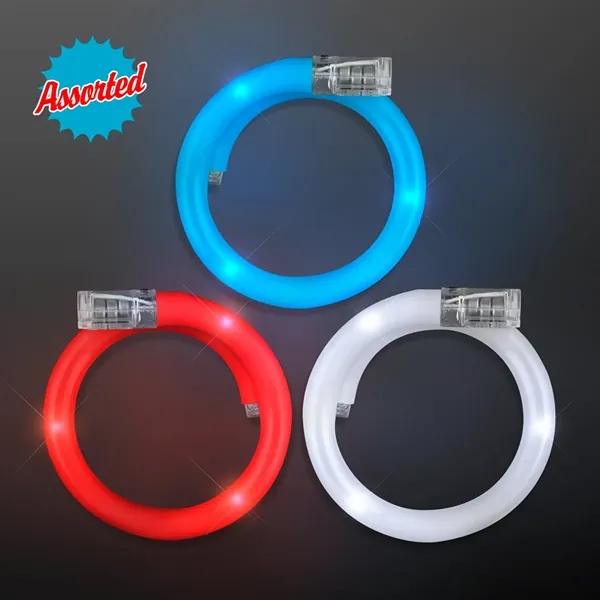 Blank or imprinted. LED Flash Tube Bracelets... from ASI 34194 ALightPromos / Alight Promotional Products
