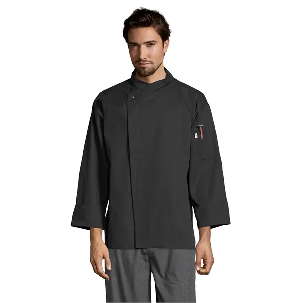 Uncommon Threads Unisex Santorini Chef Coat - White... from ASI 86018 Scrub Authority / Uniform Stores