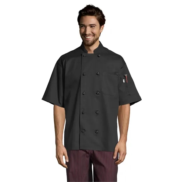 Uncommon Threads Unisex Monterey Coat Chef - White... from ASI 86018 Scrub Authority / Uniform Stores