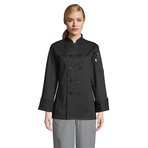 Uncommon Threads Womens Napa Chef Coat - White... from ASI 86018 Scrub Authority / Uniform Stores
