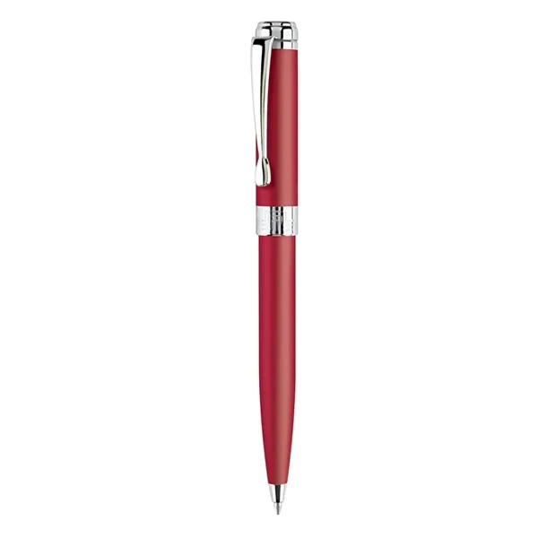 Twist action ballpoint pen with matte coated finish and polished chrome... from ASI 31517 Admart Products / Admart Line