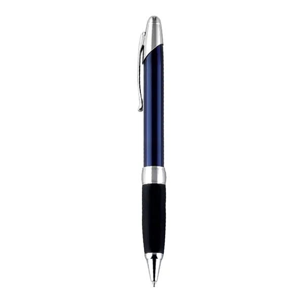 Twist action ballpoint pen with bright metallic color barrel and chrome... from ASI 31517 Admart Products / Admart Line