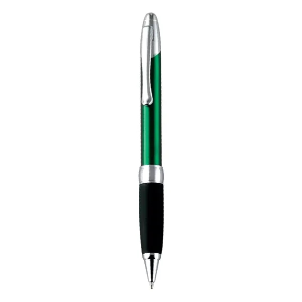 Twist action ballpoint pen with bright metallic color barrel and chrome... from ASI 31517 Admart Products / Admart Line