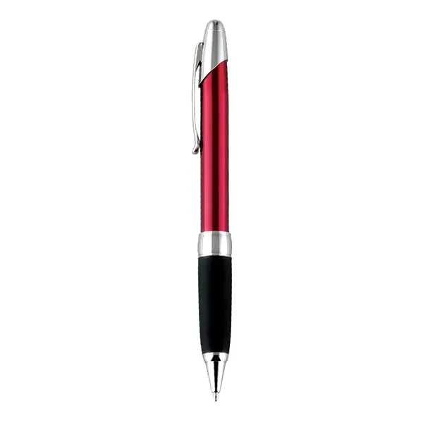 Twist action ballpoint pen with bright metallic color barrel and chrome... from ASI 31517 Admart Products / Admart Line