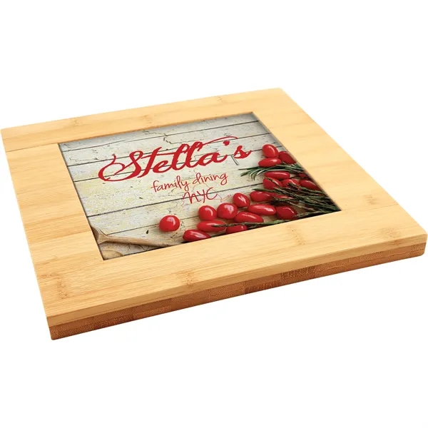Full Color Ceramic Bamboo Tile Trivet - 9" x 9" x... from ASI 62635 Inno-Vative Solutions Grp LTD